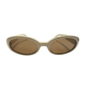 DMY by DMY Valentina Oval Sunglasses in Cream